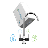 Sistem FINAQUA DUO - Ultrafiltrare - Apă alcalină Antioxidantă pH 9.4 / apă plată pH 7.3 (2 fluxuri) in 6 filtre