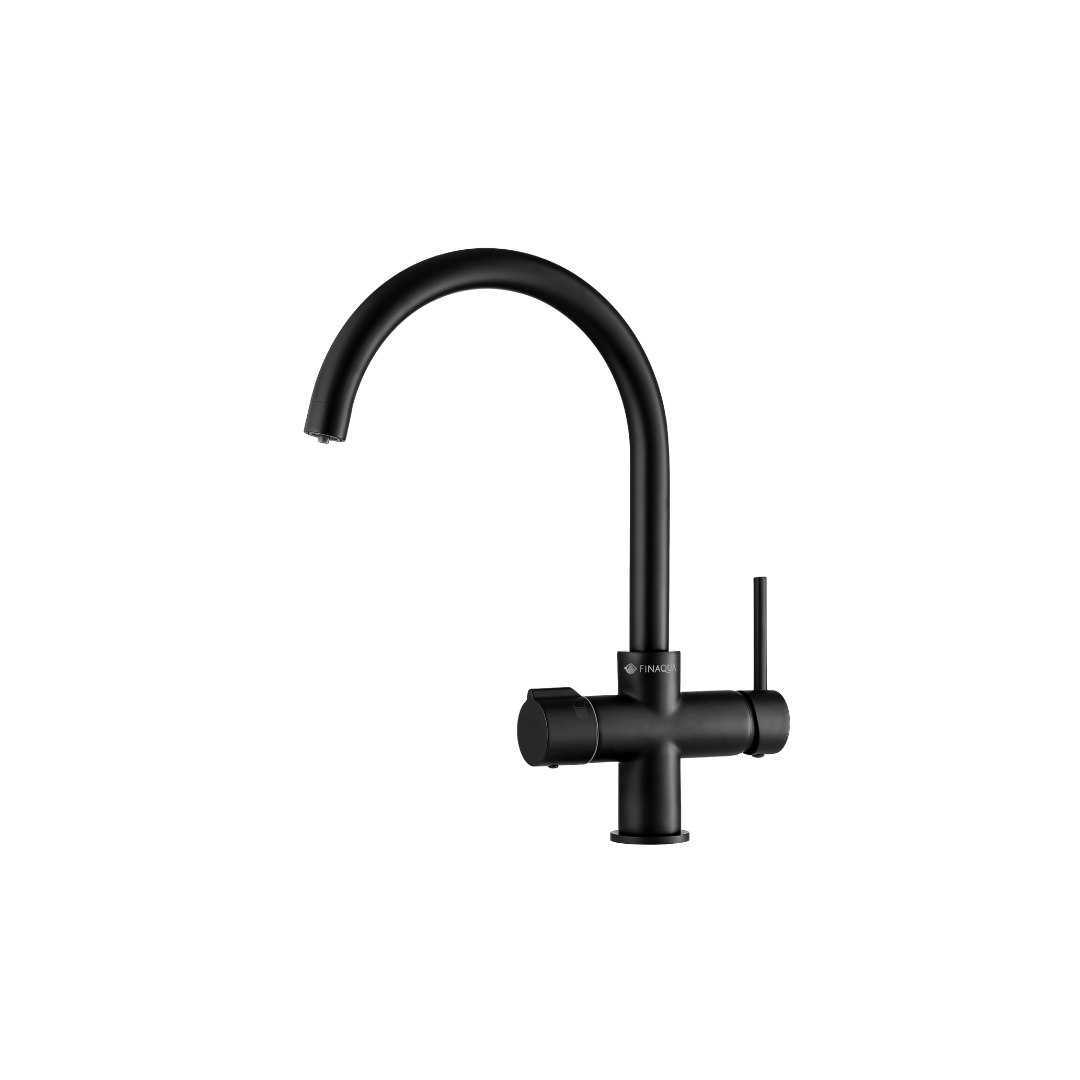Baterie 4 Fluxuri Pipa Rotunda - Neagra